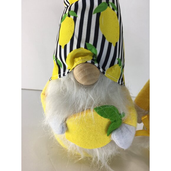 Lemon Gnomme Plush Kitchen Home Decor Weighted Sitter 15” & 14” Tall - Picture 14 of 16